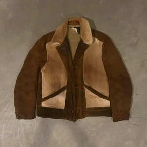 Chaqueta Grizzly de Colección Años 70 Rara Gamuza Cuero Para Hombre Usada Talla 42/XL 2510TK - Imagen 1 de 4