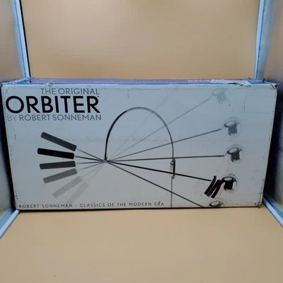 Modern Robert Sonneman Satin Nickel Orbiter Swing Arm Wall Sconce Lamp - Image 1 of 4