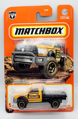 Matchbox 2025 Dodge Ram Trabajo Construcción Juguete Amarillo Nuevo Mattel  Foto 1 de 4