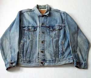 Vintage Levi's Strauss Original Trucker Denim 1996 Mens Sz M/L  Classic USA Made - Picture 1 of 10