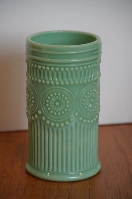 Винтажный диспенсер для сахара в жадеитовом стиле шейкер контейнер стекло хобгил 5 дюймов без крышки - Изображение 1 из 3