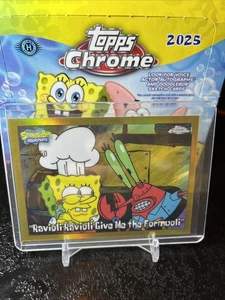"Ravioli Ravioli Give Me The Formuoli" /50 Topps Chrome SpongeBob Gold Refractor - Bild 1 von 1