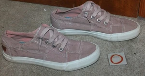 BLOWFISH Ladies Sz 7.5 CANVAS SHOES (Slip-on w/ Laces; Dusty Pink) EUC - Picture 1 of 4