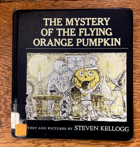 Steven Kellogg - Mystery of the Flying Orange Pumpkin - 1st ed - HALLOWEEN kids - Picture 1 of 4