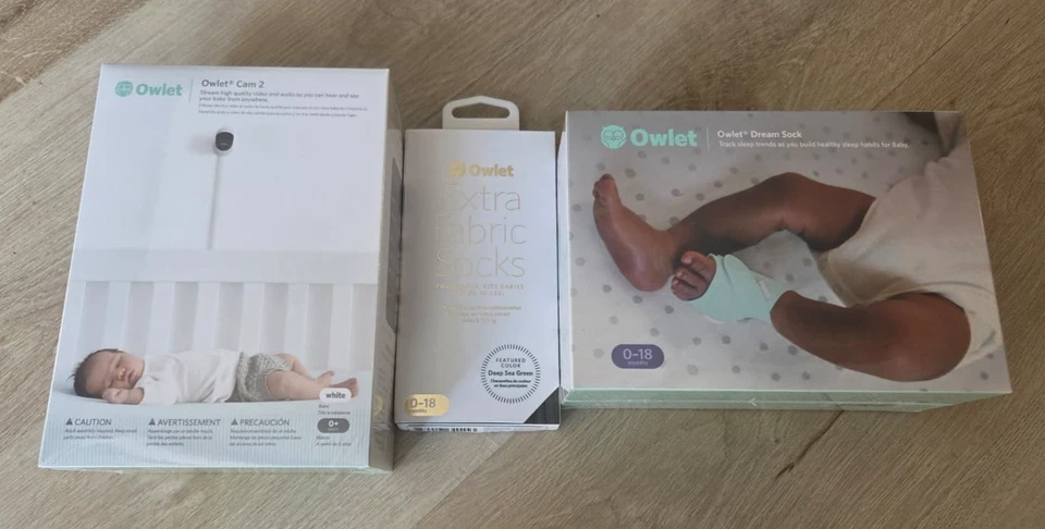 Owlet PS04N55BBK Dream Duo con Cam 2 Monitor de Bebé y Calcetín Inteligente (0-18 meses) Foto 1 de 4
