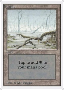 Swamp - Medium Play MTG Unlimited - Picture 1 of 1