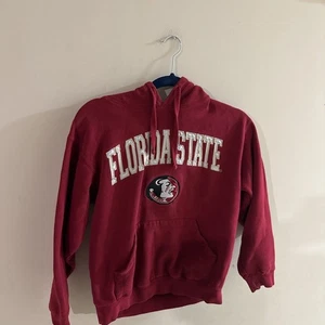 Florida State Seminoles Sudadera con Capucha Roja Bordada NCAA College Sudadera - Imagen 1 de 6