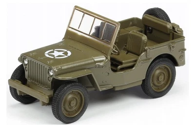 Welly 1941 Jeep Willys MB verde scala 1:34 1:39 auto pressofusa 4,5 pollici... - Immagine 1 di 4