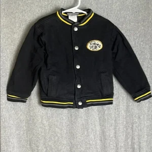 Blazer chaqueta negra para niños con detalles amarillos manga larga niño pequeño talla 6 - Imagen 1 de 10