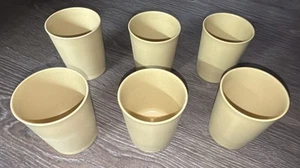 Juego de 6 vasos vintage Tupperware Harvest Gold 6 oz 1251-15 aparecen sin usar - Imagen 1 de 3