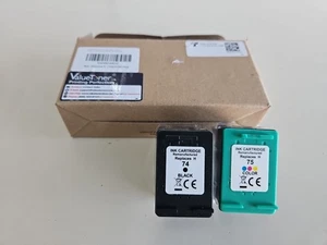 ValueToner ink cartridges 74 Black & 75 Color Computer Printer - Picture 1 of 4