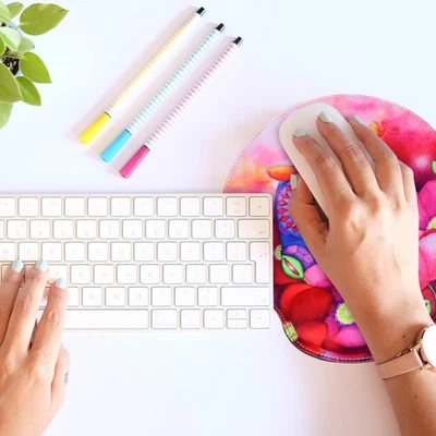  Poggiapolso Per Mouse Tappetino Tasco Topo Da Cartone Animato Pad Di Gomma - Immagine 1 di 4