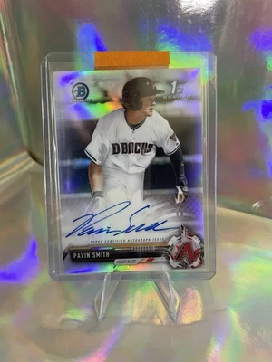 2017 Bowman Draft - Chrome Draft Pick Autographs Pavin Smith #CDA-PS (AU, RC) - Image 1 of 2