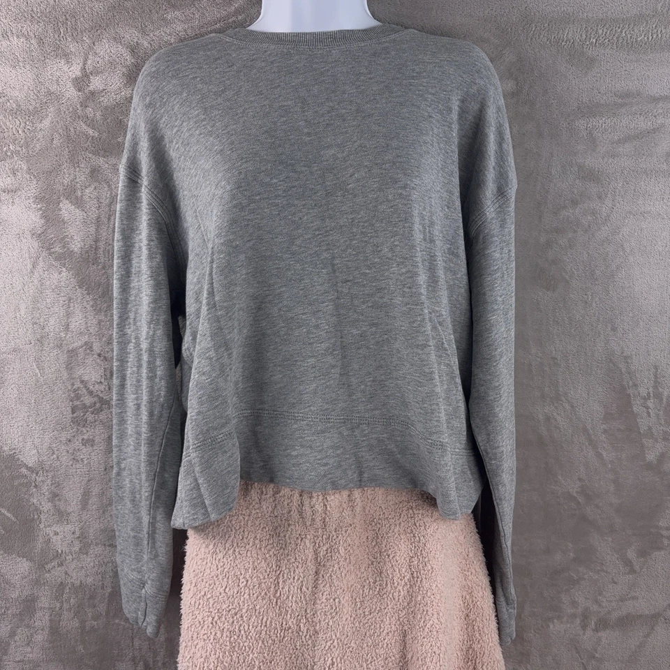 Suéter James Perse Mujer Talla 1 Gris Tejido Ligero Informal Pullover Foto 1 de 4