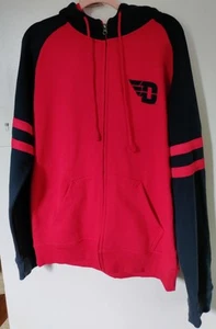Dayton Flyers Champion Hoodie Sweatshirt Men's Large Full Zip Logo Print Red - Picture 1 of 5