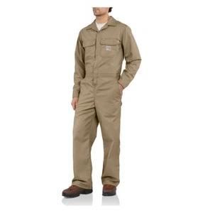 Carhartt Overall Khaki Beige Herren 54 Short FRX010 Overall Bib Style FIre Resist - Bild 1 von 1