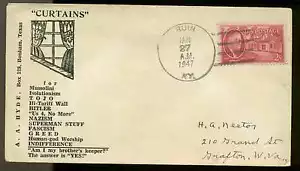 1947 WW2 PATRIOTISCHER SHERMAN #1696 VARIANTE HYDE VERLAG - Bild 1 von 1