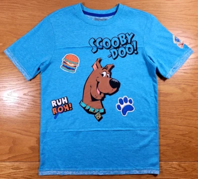 Camiseta Scooby-Doo Juvenil Grande (10/12) Azul Niños Informal Atlética Dibujos Animados Perro Camiseta Foto 1 de 4