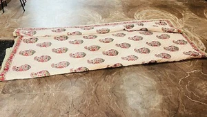 Handmade Block Print Cotton Indian Quilt Bedding Jaipuri Razai Bedspread Quilted - Picture 1 of 9