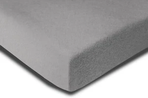 Spannbettlaken 180-200x200 cm Winter Flauschig silber Fleece Warme Bettlaken - Bild 1 von 5