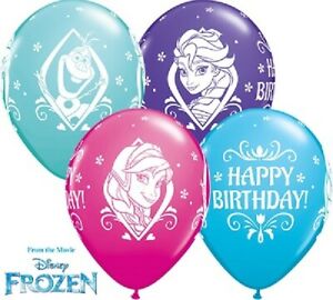 DISNEY FROZEN BALLOONS - LICENSED - LARGE HELIUM QUALITY PRINCESS PARTY girls