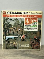 Knotts Berry Farm View-Master 3 Reel Set 1972 Ghost Town Calico Mine Ride A237