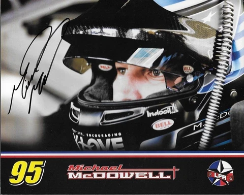 SIGNED 2017 MICHAEL MCDOWELL "LEAVINE HELMET SHOT" #95 MONSTER ENERGY POSTCARD Cover