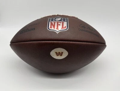 Rare Washington Commanders Team Game Issued Used Wilson The Duke NFL Football - Image 1 of 4