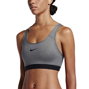 NEW! NIKE [XL] Women's DRI-FIT Medium Padded Support Sports Bra-Grey 823312-092 - Picture 1 of 3