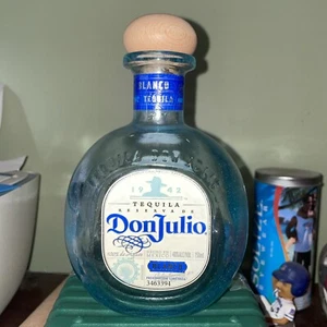 Empty 750 ML Don Julio Blanco Tequila Bottle with Cork Top - Picture 1 of 4