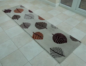 Dunelm Rug - Regan Leaf Terracotta - 60 x 230cm (24in x 90in) - Picture 1 of 16