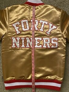 San Francisco 49ers NFL Gold Jacket Women /  Girls /Kids Size XSmall