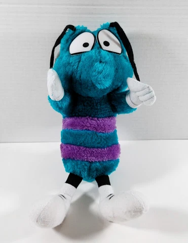 Vintage Hugo The Hornet 1996 Plush NBA Charlotte Hornets Mascot Teal Purple 14" Cover