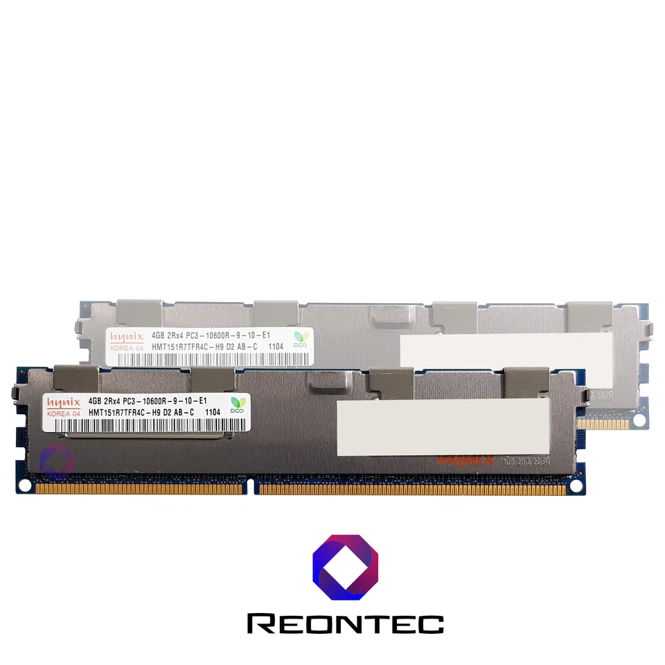 4GB SERVER RAM HYNIX PC3 - 10600R DDR3 HMT151R7TFR4C-H9 2Rx4 Memoria - Immagine 1 di 1