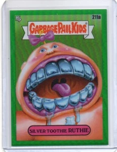 2022 Garbage Pail Kids C5 Silver Toothie Ruthie Green Refractor /299 Free Ship - Bild 1 von 2