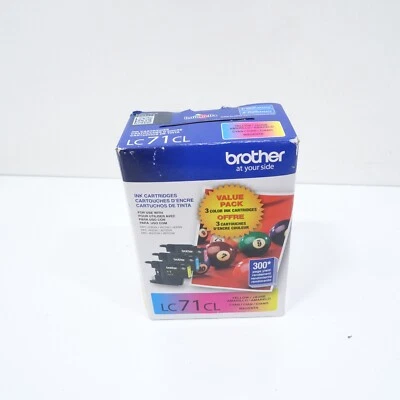 GENUINE Brother LC71CL 5 PACK Color Ink Cartridges LC 71 CL Expired 2019 - Image 1 of 4