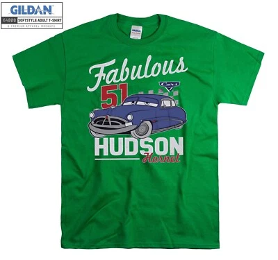 Retro Pixar Cars Fabulous Hudson Hornet Doc Hoodie Tshirt Men Women Unisex AC716 - Image 1 of 4