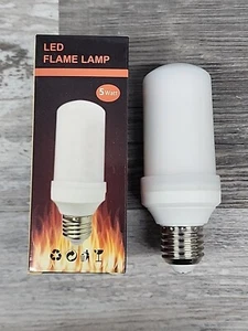 LED Flame Effect Light Bulb- Simulated Nature Fire Flicker Lamp, E27 USA Base 5w - Picture 1 of 4