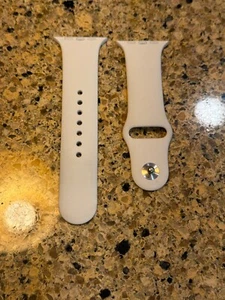 ORIGINAL OEM Apple Watch weiß FLUOROELASTOMER 42/44/45/46mm BAND/ARMBAND - Bild 1 von 2
