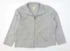 M&Co Womens Grey Jacket Size 20 Zip