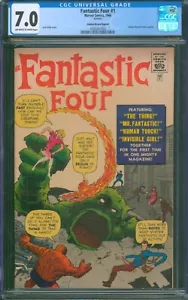 Fantastic Four #1 Golden Record Reprint (1966) ⭐ CGC 7.0 ⭐ Marvel GRR Comic - Picture 1 of 3