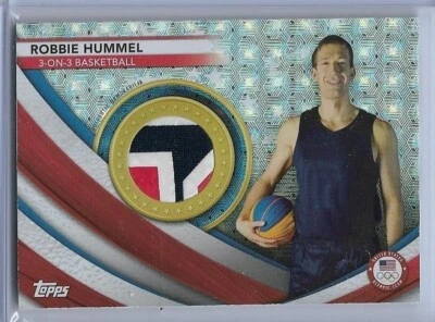2020 TOPPS OLYMPICS SET ROBBIE HUMMEL SUPERFRACTOR RELIC CARD 1/1 ~ 3 ON 3  2021 - Image 1 of 2