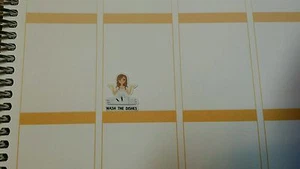 45 Wash The Dishes Planer Aufkleber - perfekt für jeden Planer - Erin Condren, Happy - Bild 1 von 3