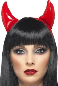 Halloween Shiney Red Devil Horns - Picture 1 of 1