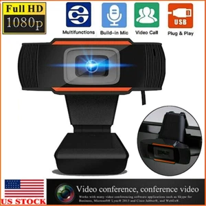 Webcam Autofokus Webkamera HD Cam mit Mikrofon für PC Laptop Desktop USA - Bild 1 von 12