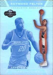2007-08 Topps Co-Signers Silver Blue Foil Bobcats Card #67A Jared Dudley/Felton