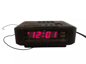Crown Digital Radiowecker CR-G33BK tragbar Vintage getestet & funktionsfähig - Bild 1 von 11