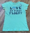 Love At First Flight-Space Camp Green T-shirt Women’s Size XL NASA