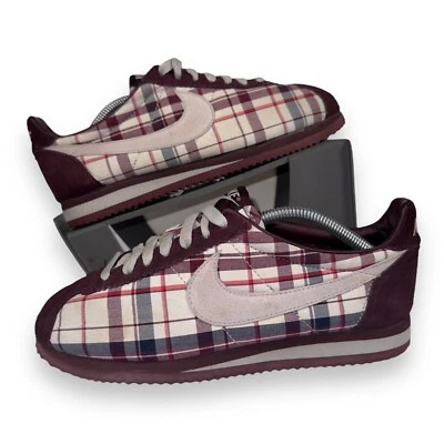 Nike Cortez '72 "Borgoña Plaid" 385395-602 Súper RARO Para Mujer 7.5 Foto 1 de 4