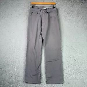Paul Smith Pants Mens 32R 30x30 Gray Twill Button Fly Jeans Denim Trousers - Picture 1 of 19